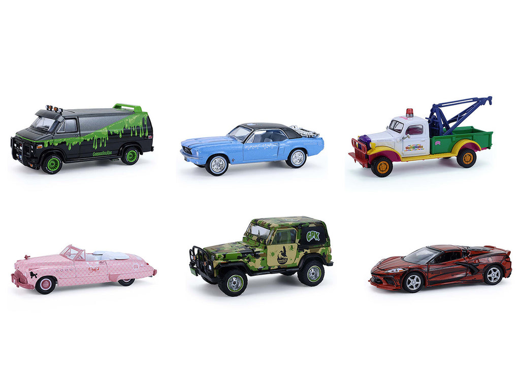 "Garbage Pail Kids" Series #8 Set of 6 pieces 1/64 Diecast Models by Greenlight-1