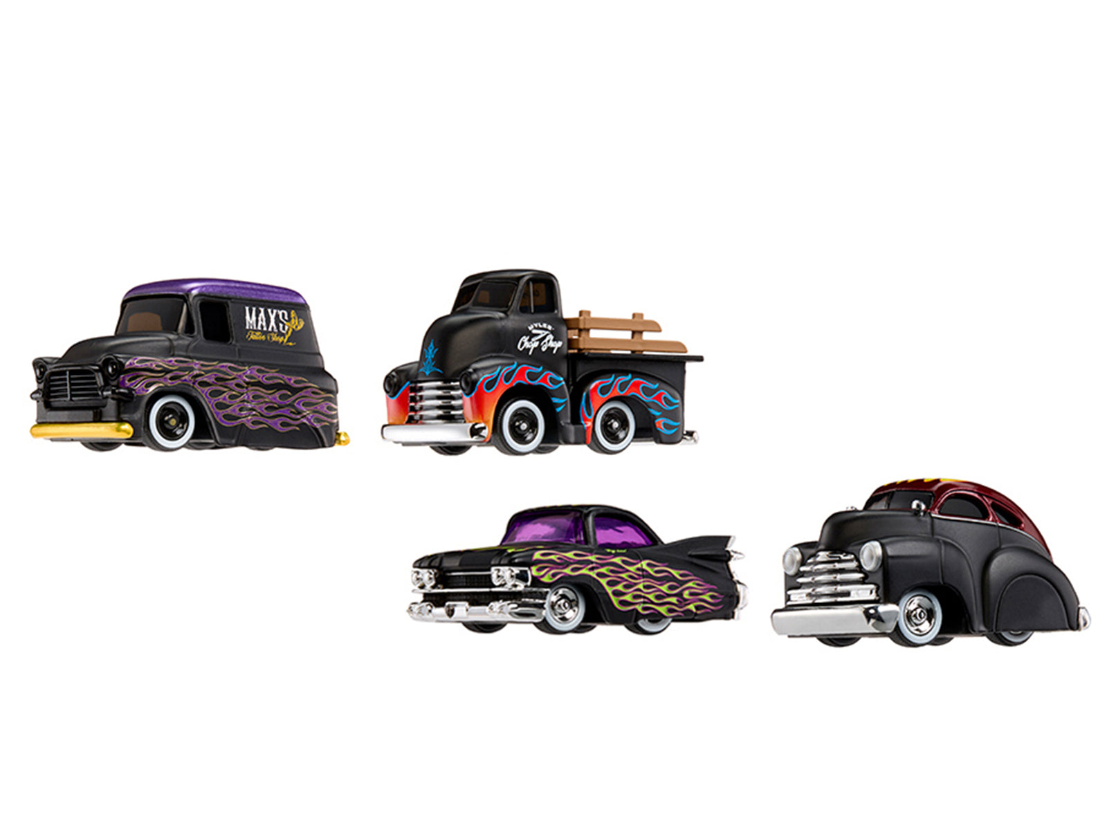 "Dead Sleds" Double Pack Series 7 Set of 4 Cars Diecast Model Cars by CarTuned