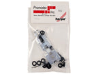 Chrome Chassis Kit for Kenworth or Peterbilt Cab 1/87 (HO) Plastic Model by Promotex-2