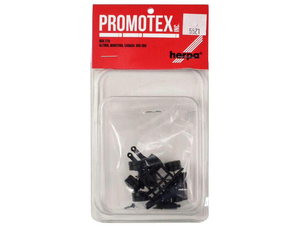 Lowboy Single Axle Booster with Integrated Rear Axle and Fenders (2 Sets) 1/87 (HO) Plastic Model by Promotex-2