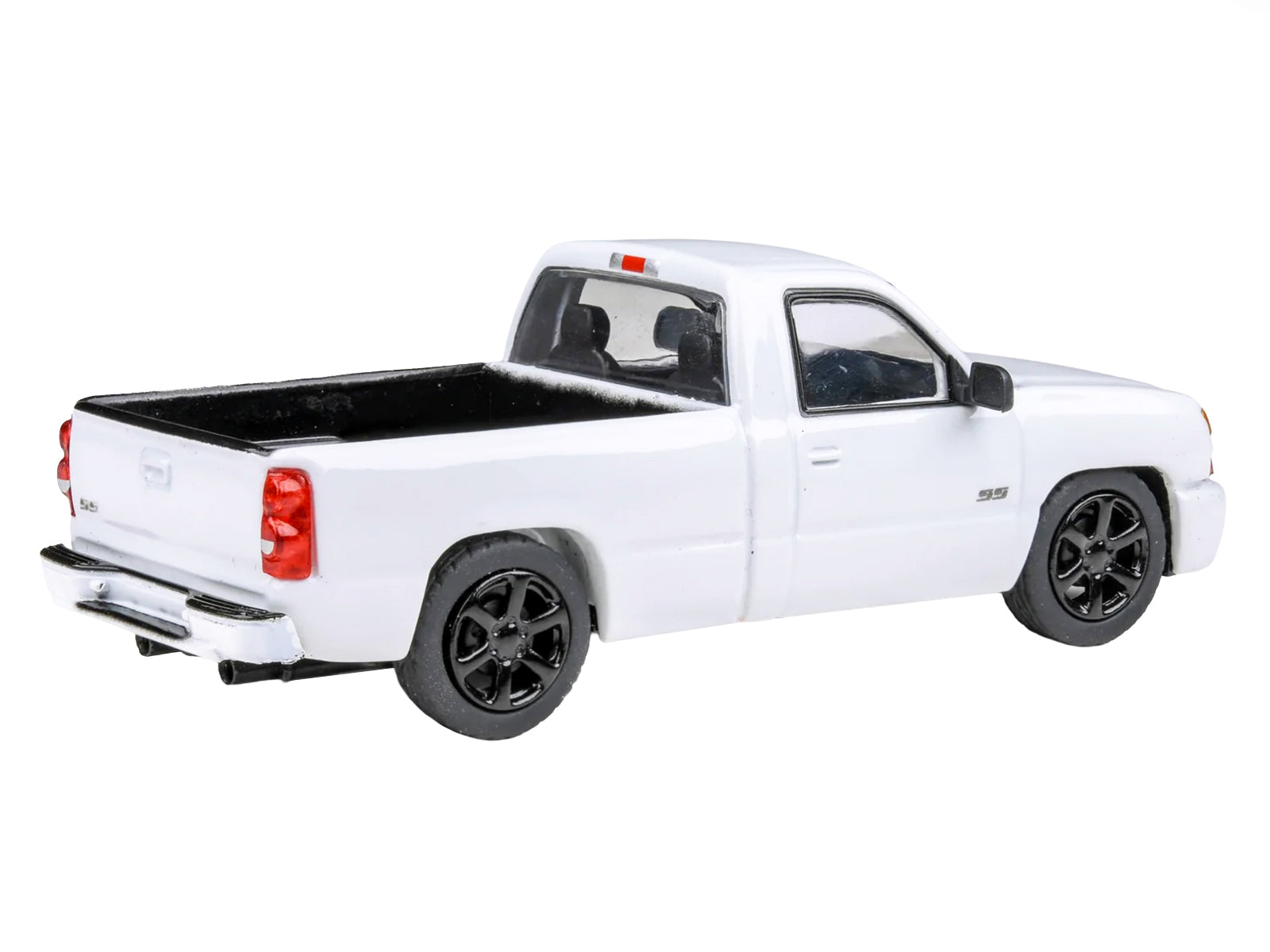 2006 Chevrolet Silverado 'Cateye' Pickup Truck Summit White 1/64 Diecast Model Car by Paragon