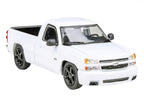 2006 Chevrolet Silverado 'Cateye' Pickup Truck Summit White 1/64 Diecast Model Car by Paragon Models-3