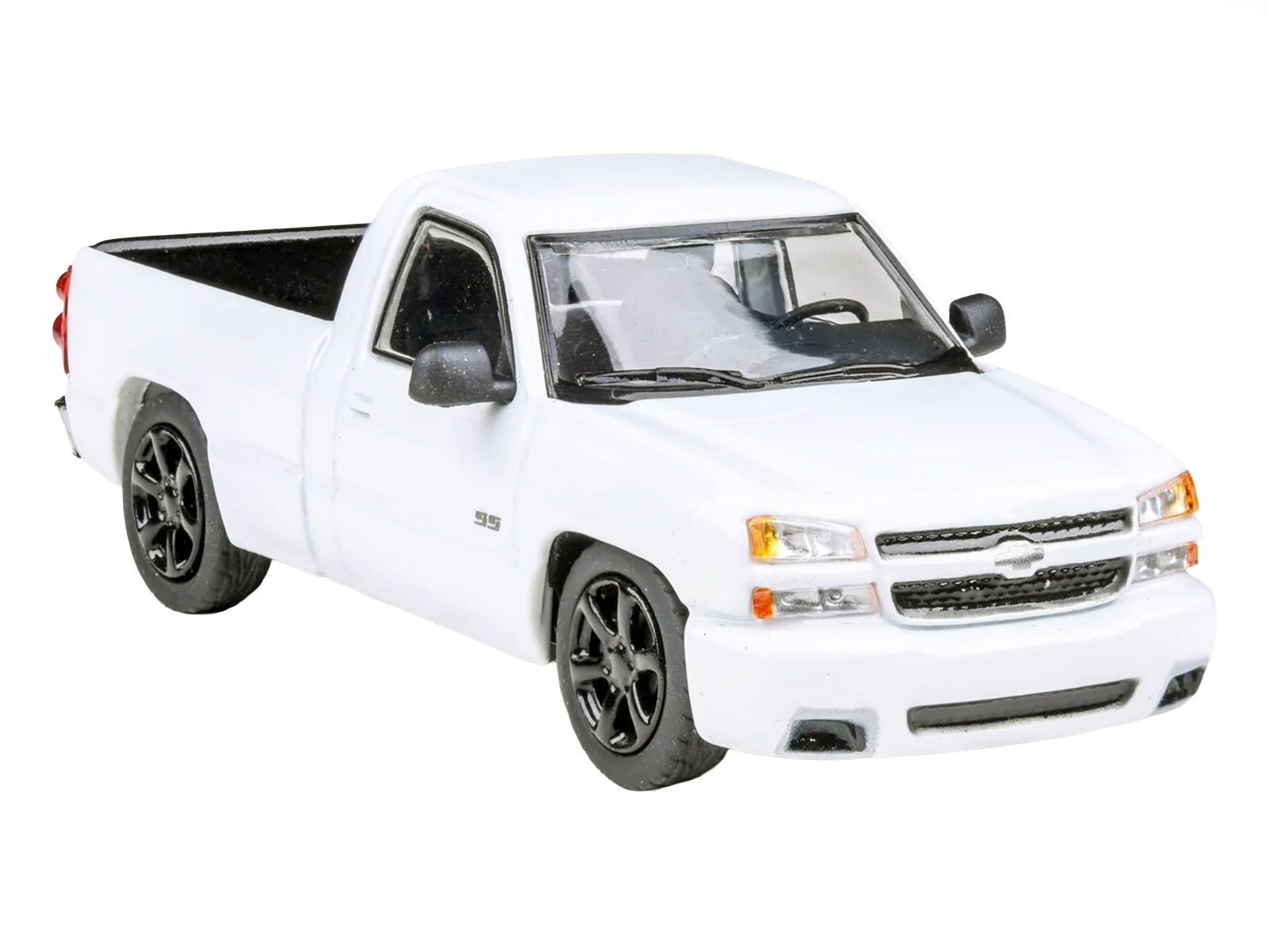 2006 Chevrolet Silverado 'Cateye' Pickup Truck Summit White 1/64 Diecast Model Car by Paragon