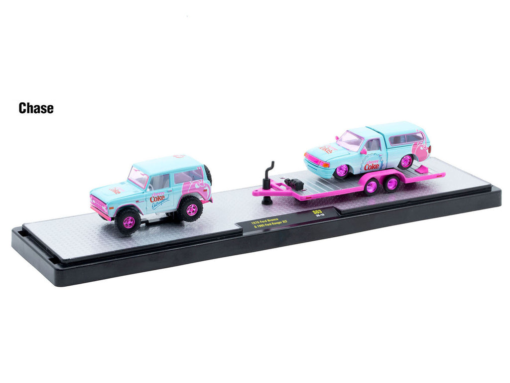 Auto Haulers "Coca-Cola" Set of 3 pieces Release S03 Limited Edition to 4800 pieces Worldwide 1/64 Diecast Model by M2 Machines-3