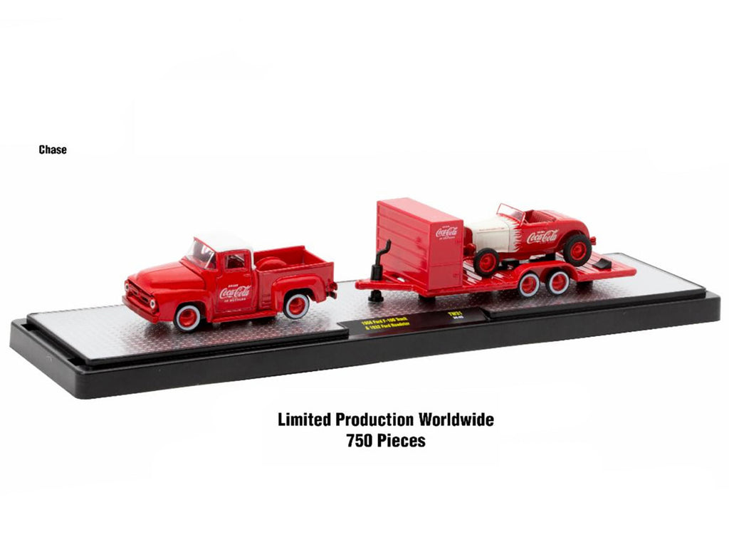 Auto Haulers "Coca-Cola" Set of 3 pieces Release 31 Limited Edition to 7250 pieces Worldwide 1/64 Diecast Models by M2 Machines-0