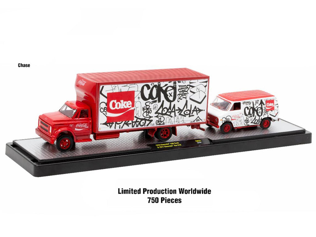 Auto Haulers "Coca-Cola" Set of 3 pieces Release 31 Limited Edition to 7250 pieces Worldwide 1/64 Diecast Models by M2 Machines-1
