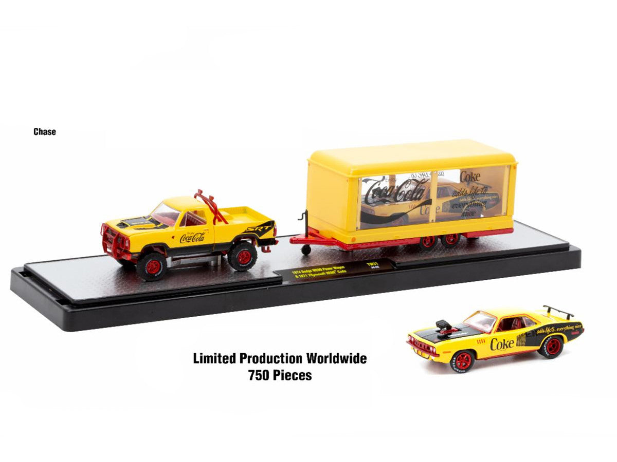 Auto Haulers "Coca-Cola" Set of 3 pieces Release 31 Limited Edition to 7250 pieces Worldwide 1/64 Diecast Models by M2 Machines-2