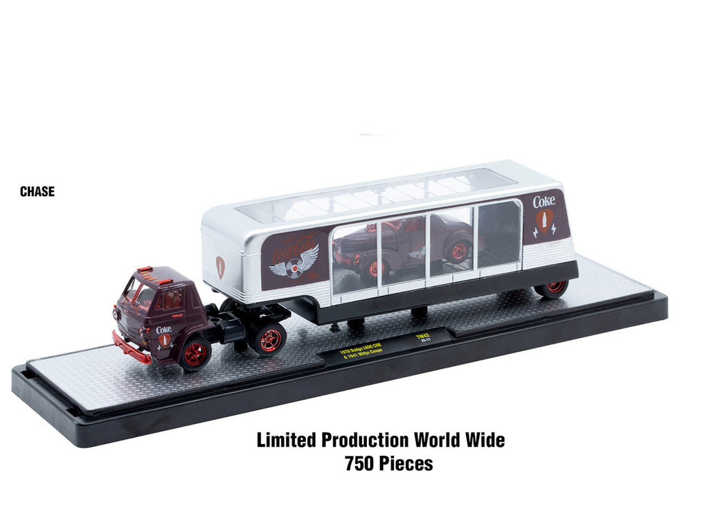 Auto Haulers "Coca-Cola" Set of 3 pieces Release 42 Limited Edition to 8200 pieces Worldwide 1/64 Diecast Models by M2 Machines-0