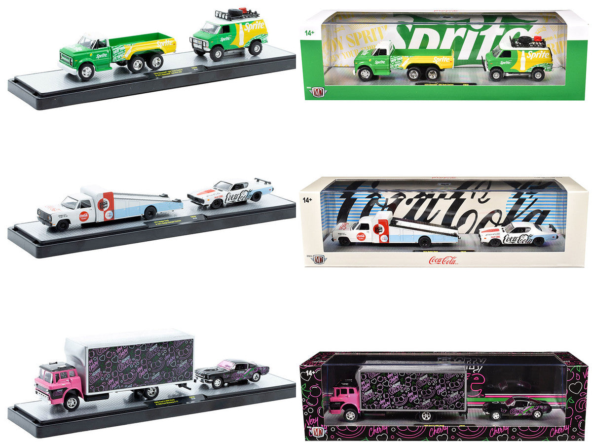 Auto Haulers "Soda" Set of 3 pieces Release 38 Limited Edition to 8000 pieces Worldwide 1/64 Diecast Models by M2 Machines-4