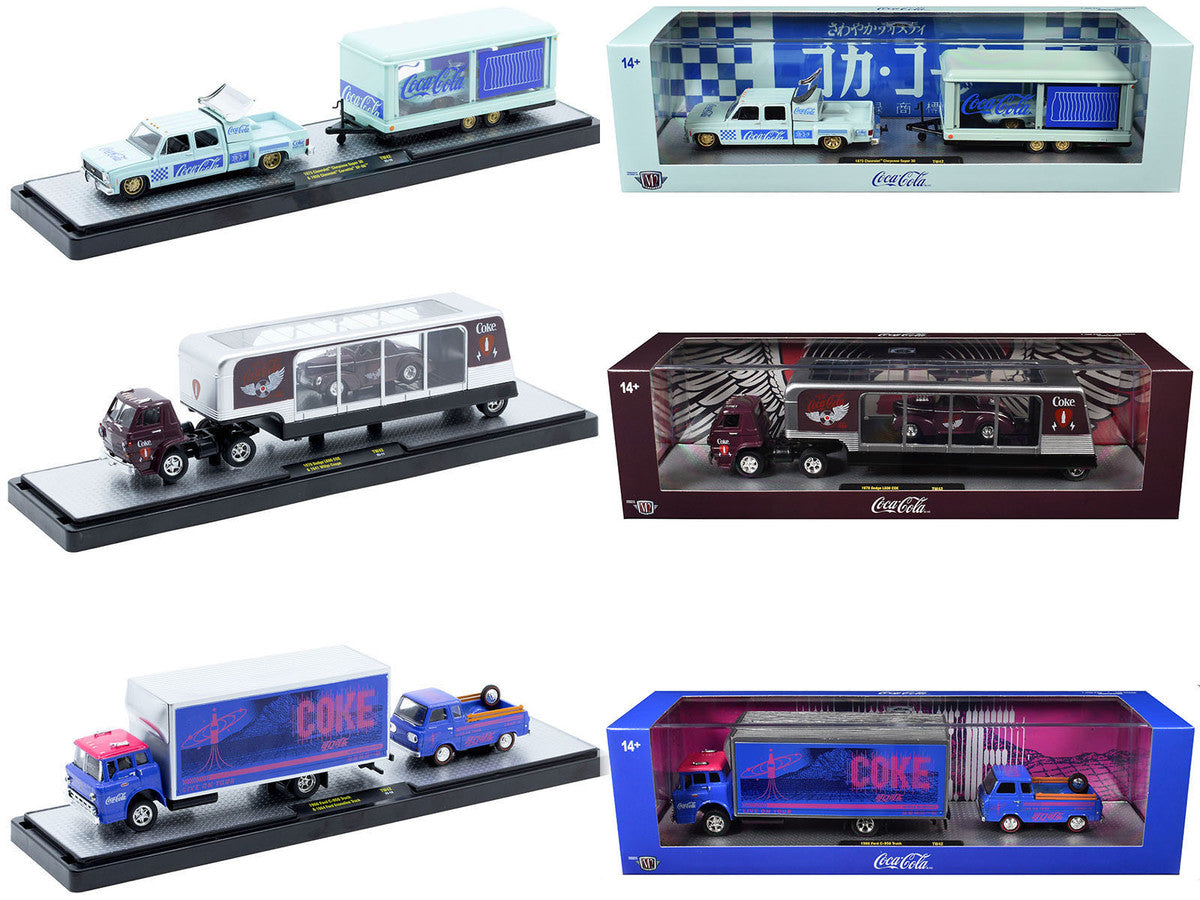 Auto Haulers "Coca-Cola" Set of 3 pieces Release 42 Limited Edition to 8200 pieces Worldwide 1/64 Diecast Models by M2 Machines-4