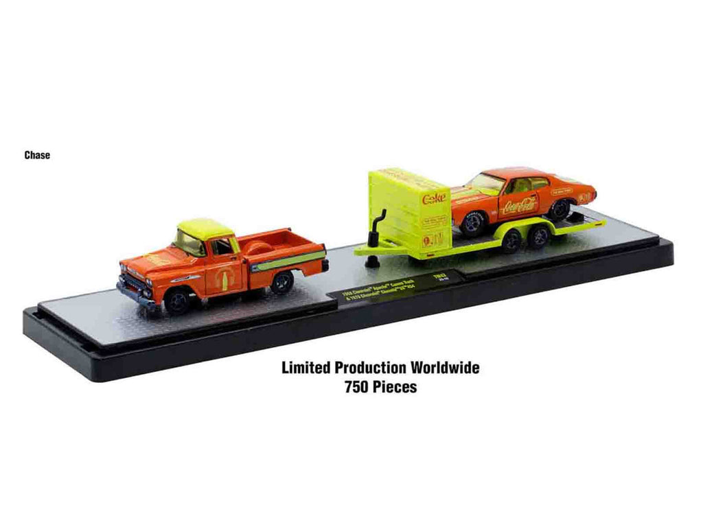 Auto Haulers "Coca-Cola" Set of 3 pieces Release 43 Limited Edition to 6200 pieces Worldwide 1/64 Diecast Models by M2 Machines-1