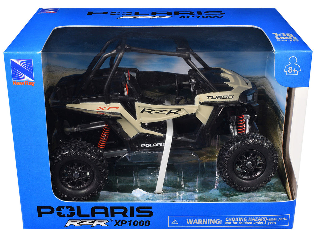 Polaris RZR XP 1000 Dune Buggy Sand Metallic 1/18 Diecast Model by New Ray-2