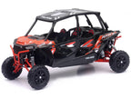 Polaris RZR XP 4 Turbo EPS Sport UTV Spectra Orange with Graphics and Black Top 1/18 Diecast Model by New Ray-0