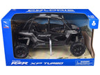 Polaris RZR XP 4 Turbo EPS Sport UTV Onyx Black with Gray Graphics 1/18 Diecast Model by New Ray-1