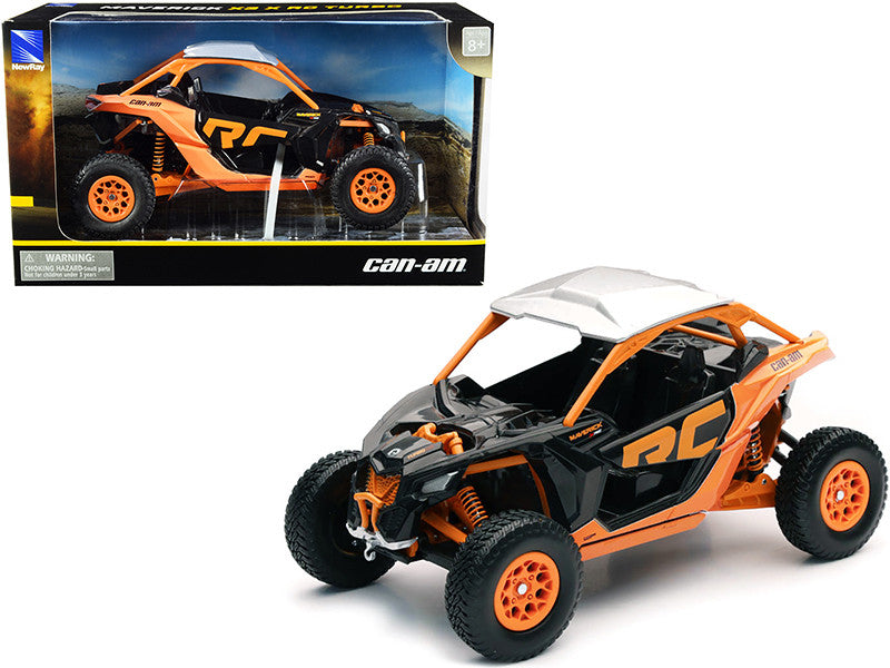 Can-Am Maverick X3 XRC Turbo ATV Orange and Black 1/18 Diecast Model by New Ray-0