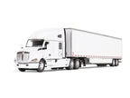 Kenworth T680 with 76" High Roof Sleeper and 53' Smooth Sided Dry Goods Trailer White 1/64 Diecast Model by DCP/First Gear-1