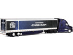 Freightliner Fifth Generation Cascadia Raised Roof Sleeper & 53' Utility Trailer with Skirts Midnight Blue 1/64 Diecast Model by DCP/First Gear-2