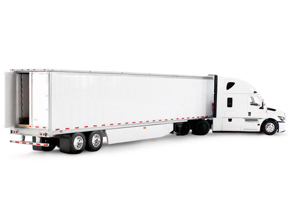 Freightliner Fifth Generation Cascadia Raised Roof Sleeper & 53' Utility Trailer with Skirts White 1/64 Diecast Model by DCP/First Gear-4