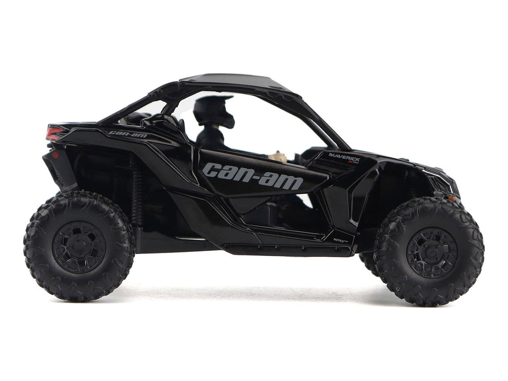 Can-Am Maverick X3 X RS Turbo RR Triple Black with Driver Figure 1/32 Diecast Model by BRP Models-1