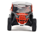 Can-Am Maverick X3 X RS Turbo RR Chalk Gray and Magma Red with Driver Figure 1/32 Diecast Model by BRP Models-3