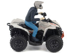 Can-Am Renegade X XC 1000R ATV Chalk Gray with Driver Figure 1/32 Diecast Model by BRP Models-1