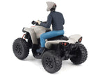 Can-Am Renegade X XC 1000R ATV Chalk Gray with Driver Figure 1/32 Diecast Model by BRP Models-2