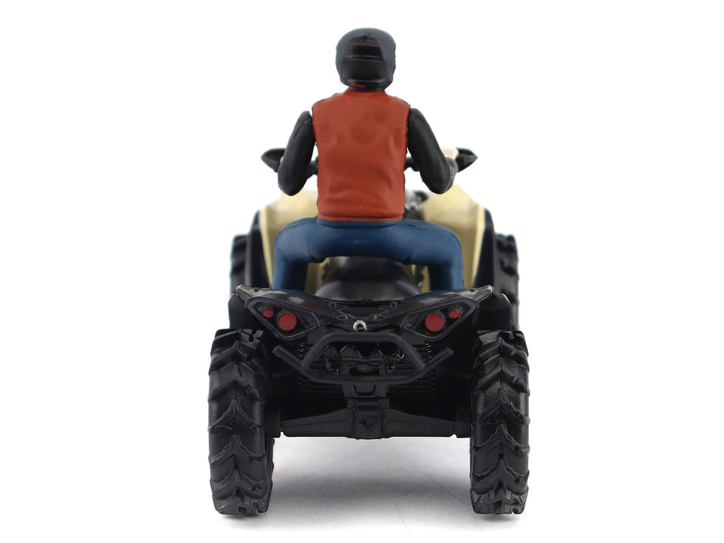 Can-Am Renegade X MR 1000R ATV Desert Tan with Driver Figure 1/32 Diecast Model by BRP Models-1