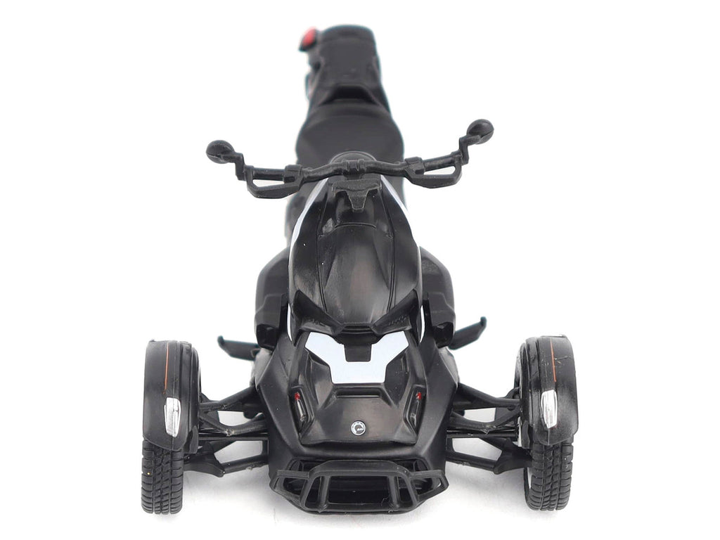 Can-Am Ryker Rally 3-Wheel Motorcycle Ghost Black 1/32 Diecast Model by BRP Models-4