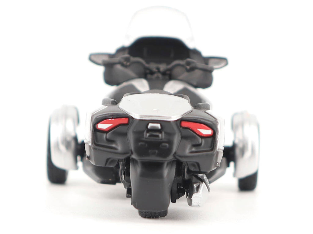 Can-Am Spyder RT 3-Wheel Motorcycle Hyper Silver Metallic with Driver Figure 1/32 Diecast Model by BRP Models-3