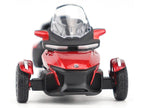 Can-Am Spyder RT Limited 3-Wheel Motorcycle Deep Marsala Red Metallic with Driver Figure 1/32 Diecast Model by BRP Models-3