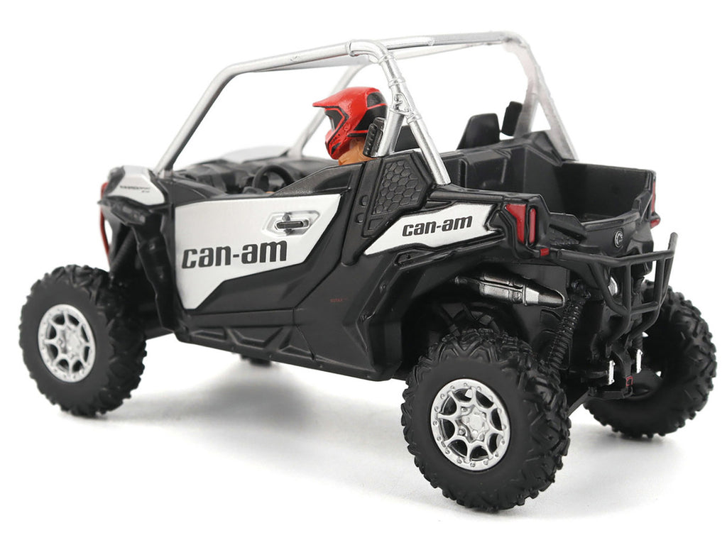 Can-Am Maverick Sport XXC 1000R Silver Metallic and Black with Driver Figure 1/32 Diecast Model by BRP Models-3