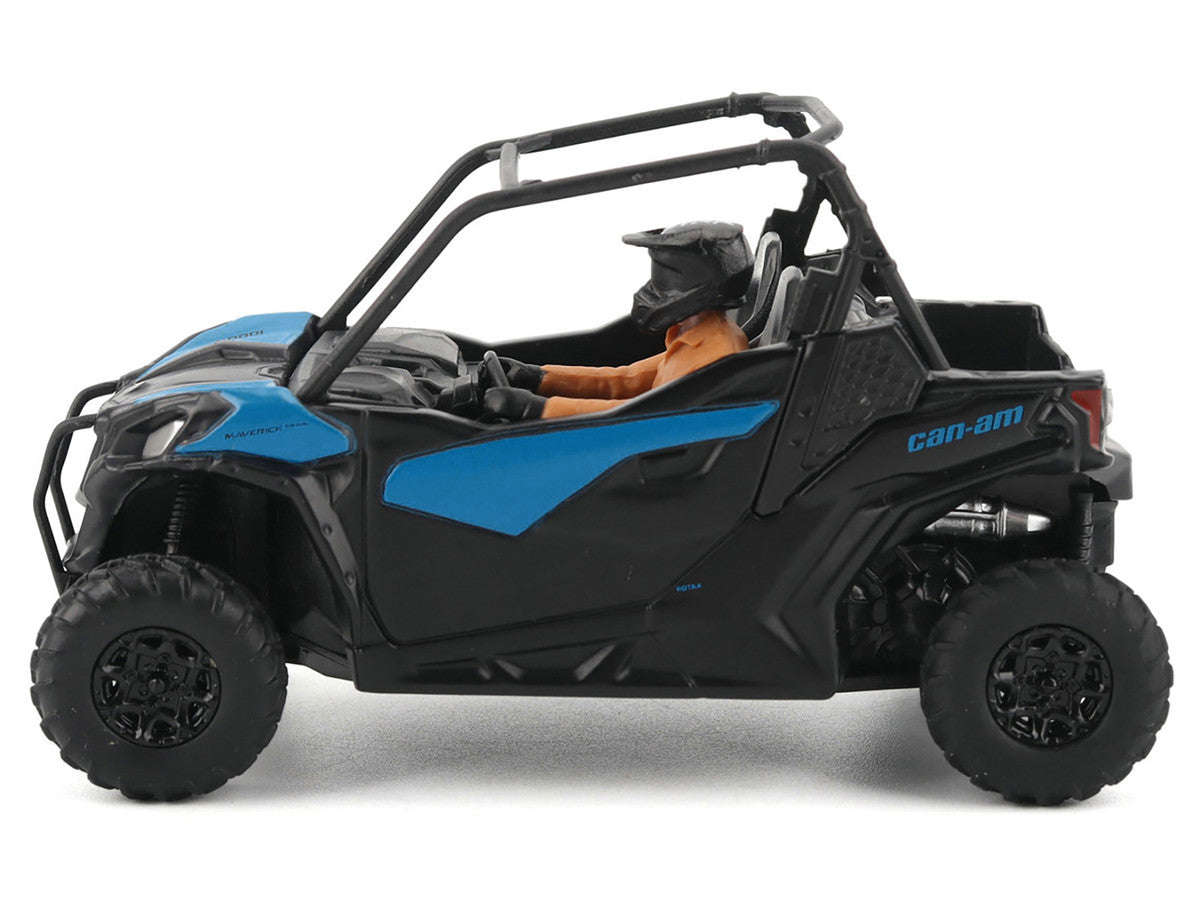 Can-Am Maverick Trail DPS 1000 Blue and Black with Driver Figure 1/32 Diecast Model by BRP Models-1