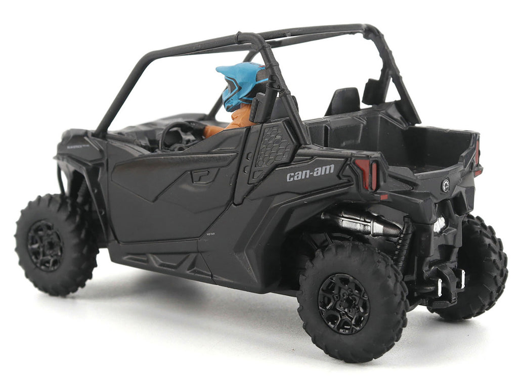Can-Am Maverick Trail DPS 1000 Matt Black with Driver Figure 1/32 Diecast Model by BRP Models-2