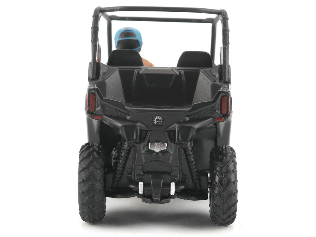 Can-Am Maverick Trail DPS 1000 Matt Black with Driver Figure 1/32 Diecast Model by BRP Models-1
