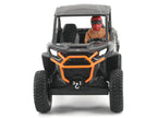 Can-Am Commander XT-P 1000R Gray and Orange with Driver Figure 1/32 Diecast Model by BRP Models-1