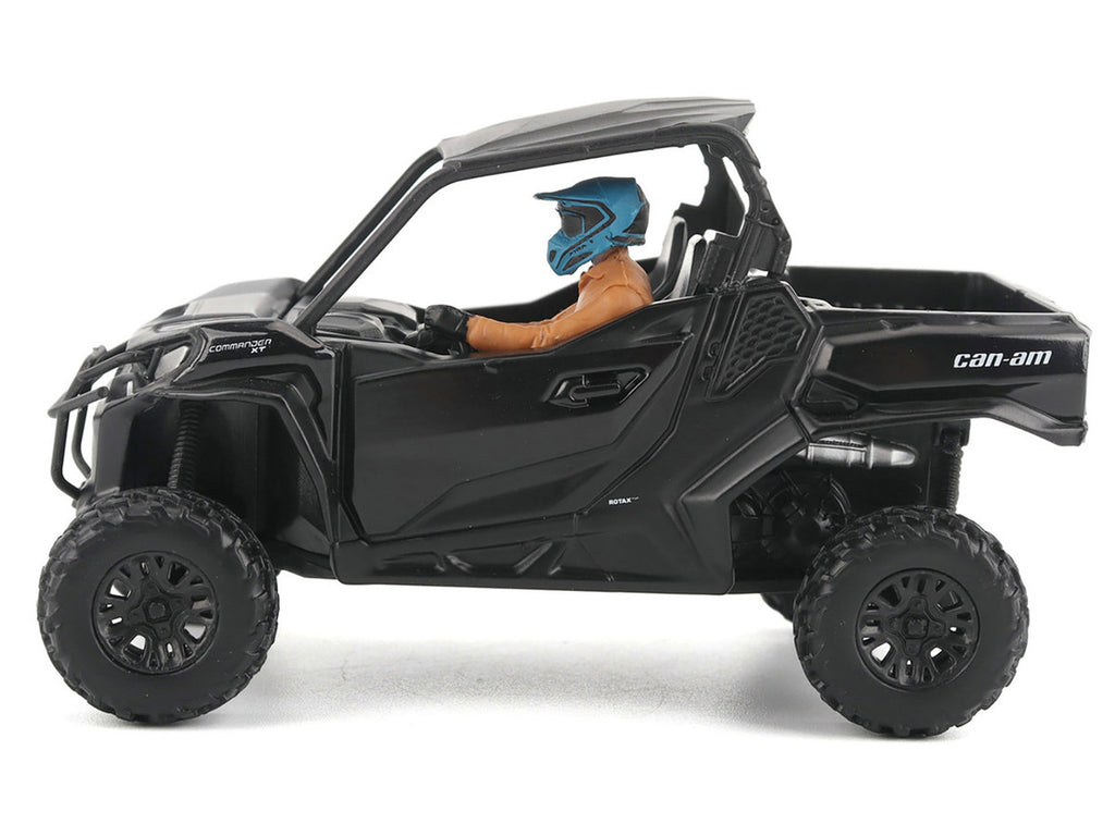 Can-Am Commander XT 1000R Matt Black with Driver Figure 1/32 Diecast Model by BRP Models-2