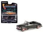 1947 Ford Deluxe Convertible Lowrider Black wit h Red Graphics "California Lowriders" Series 5 1/64 Diecast Model Car by Greenlight-2