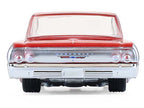 1964 Chevrolet Biscayne Lowrider Silver Metallic and Red Two-Tone "California Lowriders" Series 7 1/64 Diecast Model Car by Greenlight-1
