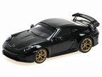 2025 Porsche 911 (992.2) GT3 Weissach Package Black with Carbon Stripe Limited Edition to 240 pieces Worldwide 1/64 Diecast Model Car by Minichamps