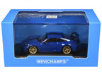 2025 Porsche 911 (992.2) GT3 Weissach Package Blue with Carbon Stripe Limited Edition to 240 pieces Worldwide 1/64 Diecast Model Car by Minichamps-2