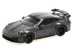 2025 Porsche 911 (992.2) GT3 Weissach Package Gray with Carbon Stripe Limited Edition to 240 pieces Worldwide 1/64 Diecast Model Car by Minichamps