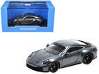 2025 Porsche 911 (992.2) GT3 Touring Gray Metallic Limited Edition to 240 pieces Worldwide 1/64 Diecast Model Car by Minichamps-0