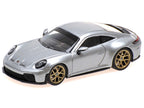 2025 Porsche 911 (992.2) GT3 Touring Silver Metallic Limited Edition to 240 pieces Worldwide 1/64 Diecast Model Car by Minichamps-1