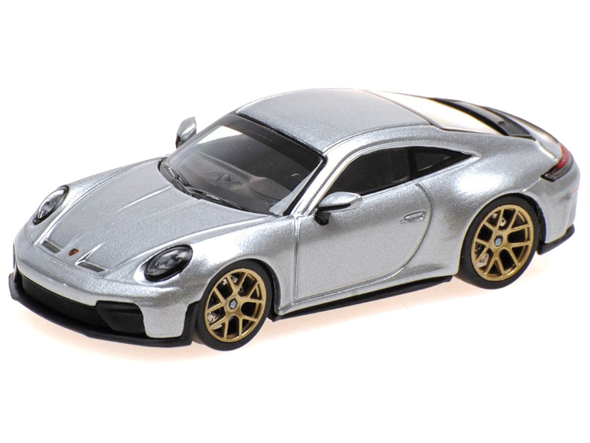 2025 Porsche 911 (992.2) GT3 Touring Silver Metallic Limited Edition to 240 pieces Worldwide 1/64 Diecast Model Car by Minichamps-1