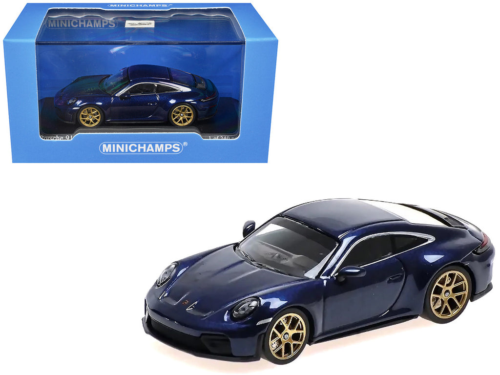 2025 Porsche 911 (992.2) GT3 Touring Blue Metallic Limited Edition to 240 pieces Worldwide 1/64 Diecast Model Car by Minichamps-0