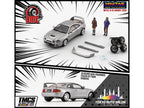 Toyota Celica GT-Four RHD (Right Hand Drive) ID Silver Metallic with 2 Figures and Accessories 1/64 Diecast Model Car by BM Creations