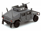 HUMVEE 4-CT Military Vehicle Matt Gray with Alternative Tops 1/64 Diecast Model Car by BM Creations-3