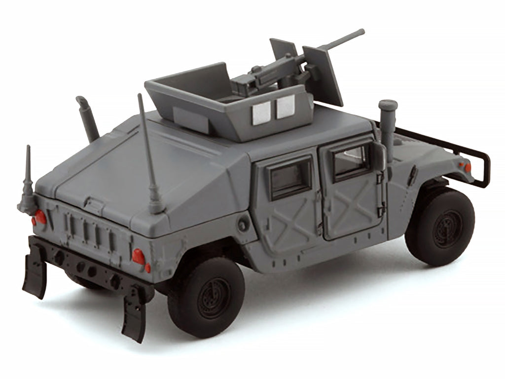 HUMVEE 4-CT Military Vehicle Matt Gray with Alternative Tops 1/64 Diecast Model Car by BM Creations