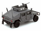 HUMVEE 4-CT Military Vehicle Matt Gray with Alternative Tops 1/64 Diecast Model Car by BM Creations
