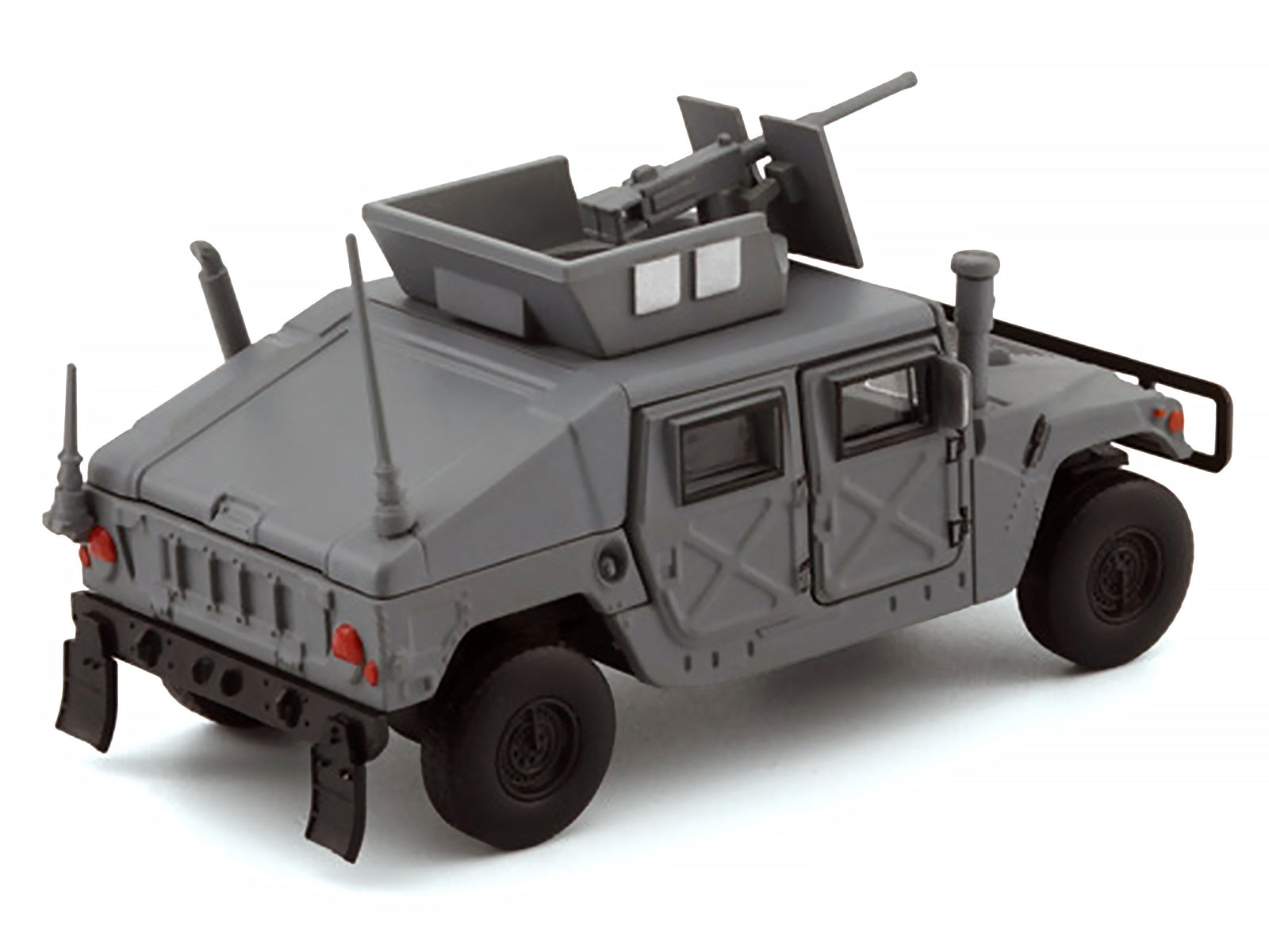 HUMVEE 4-CT Military Vehicle Matt Gray with Alternative Tops 1/64 Diecast Model Car by BM Creations